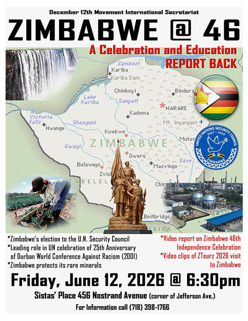 Zimbabwe Celebration and Report Back